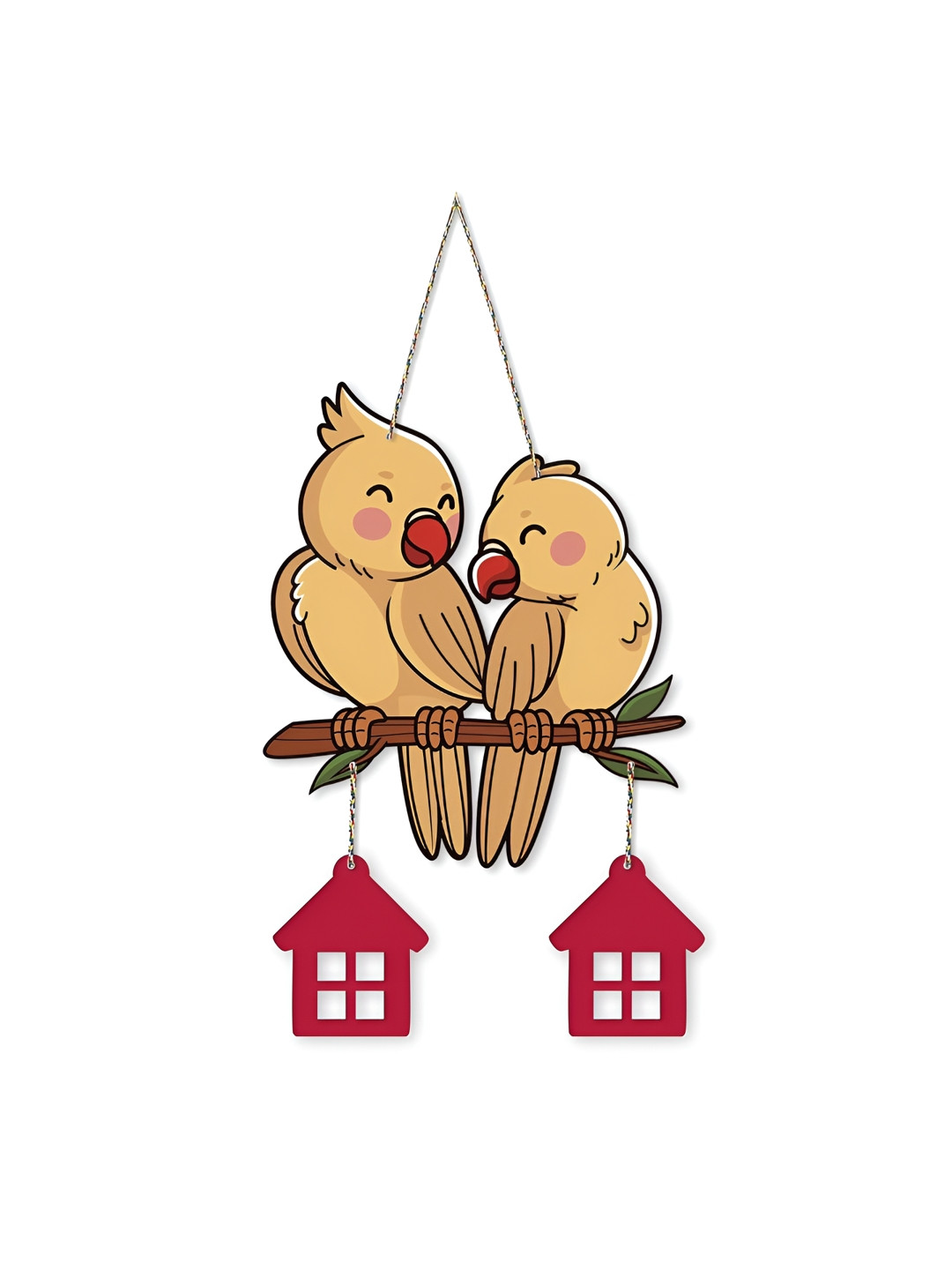 Shivmaan Art Wood Matte Hanging Hall Wall Hangings-13In
