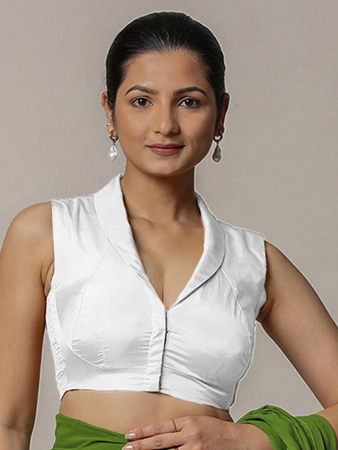 Binks Shawl-Neck Saree Blouse