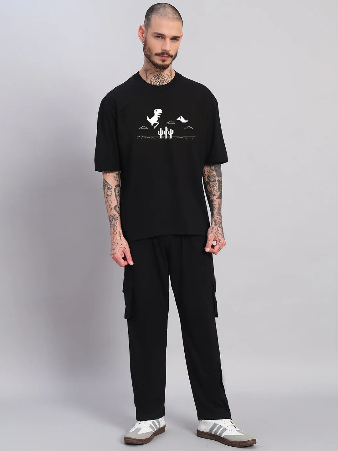 TOGS & TERRE Men Graphic Printed T-shirt Pyjamas Night suit