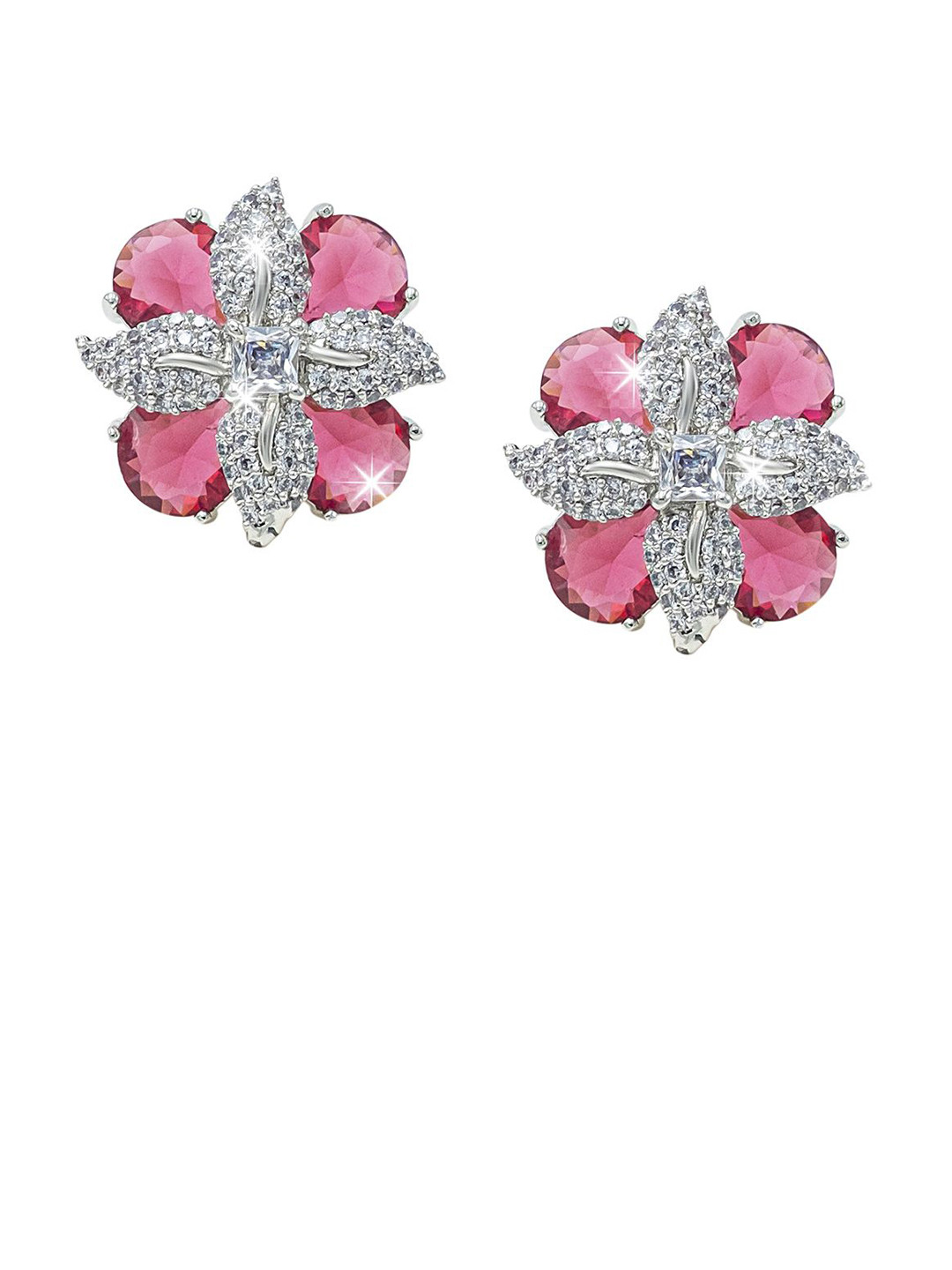 Shining Jewel - By Shivansh Imetiation Jewellery Silver-Plated Contemporary Studs