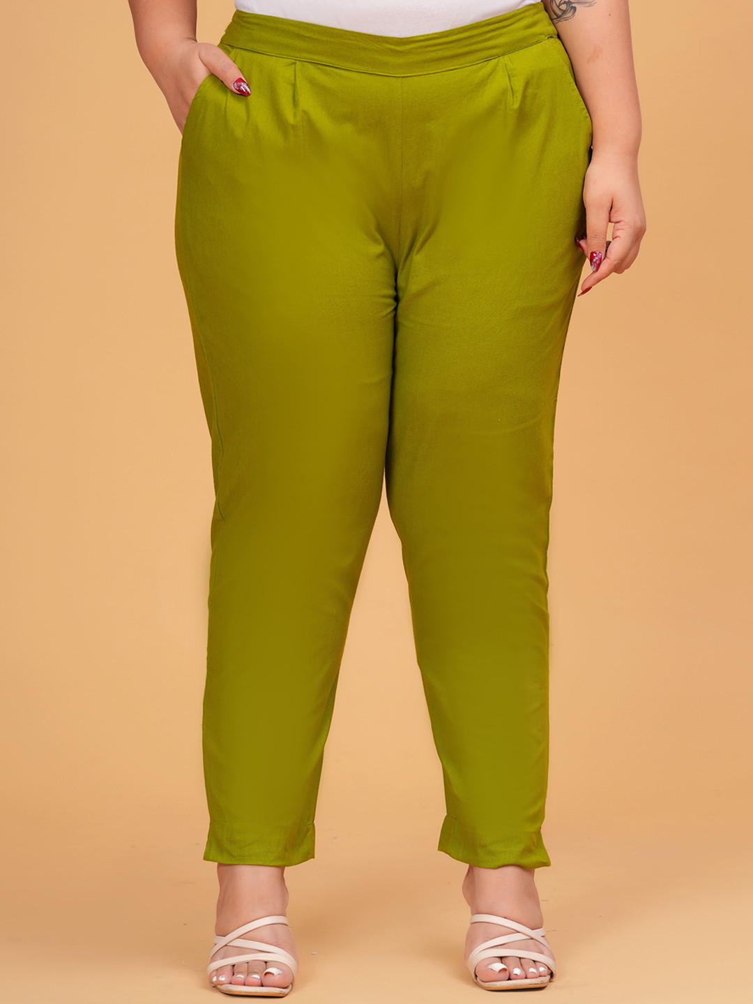 DIGITAL SHOPEE Women Plus Size Trousers