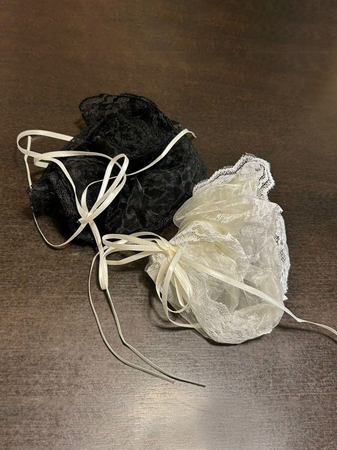 Blubby 2 Pieces  Fur Scrunchies Ponytail Holders