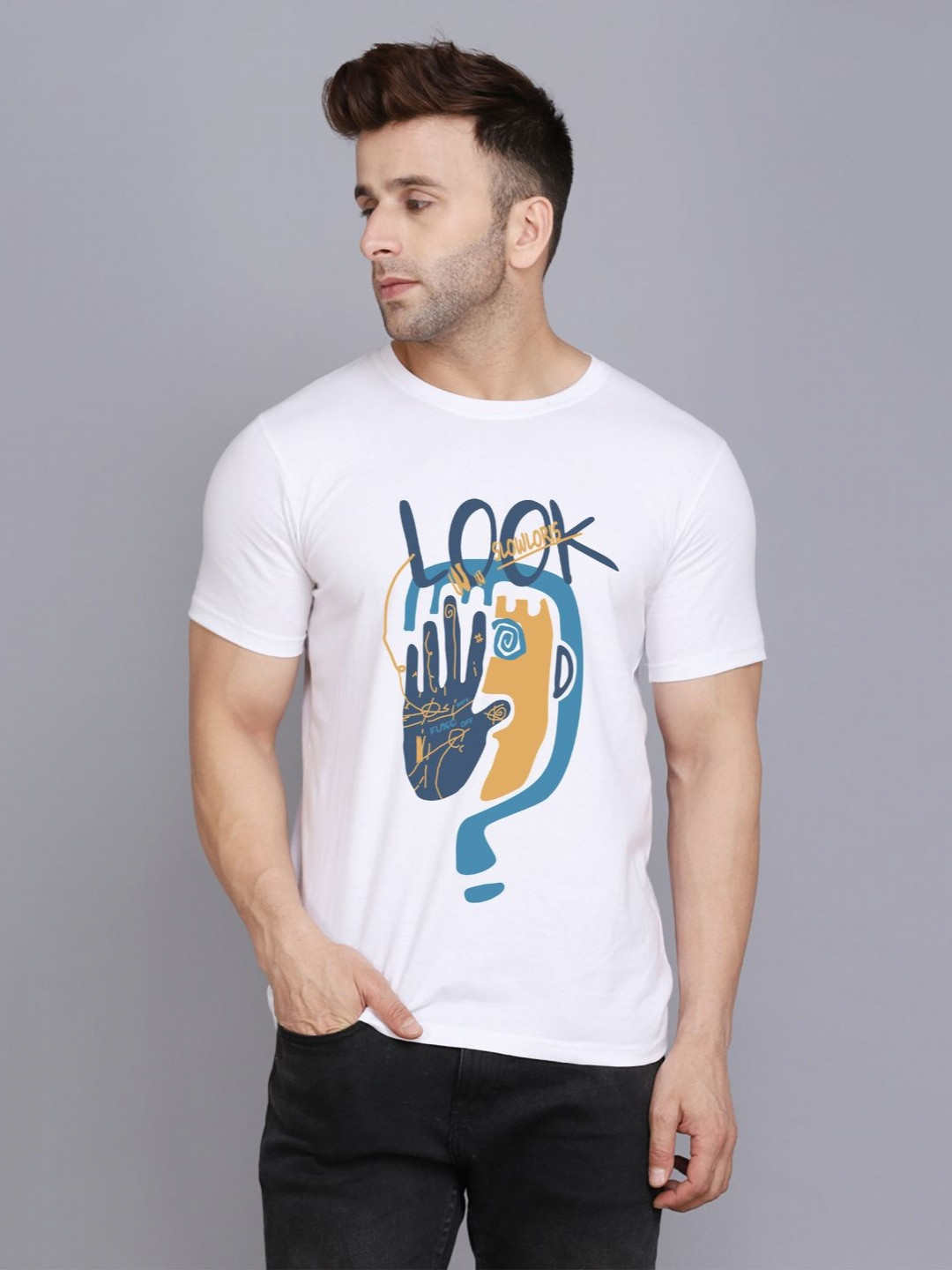 SLOWLORIS Men Printed T-shirt