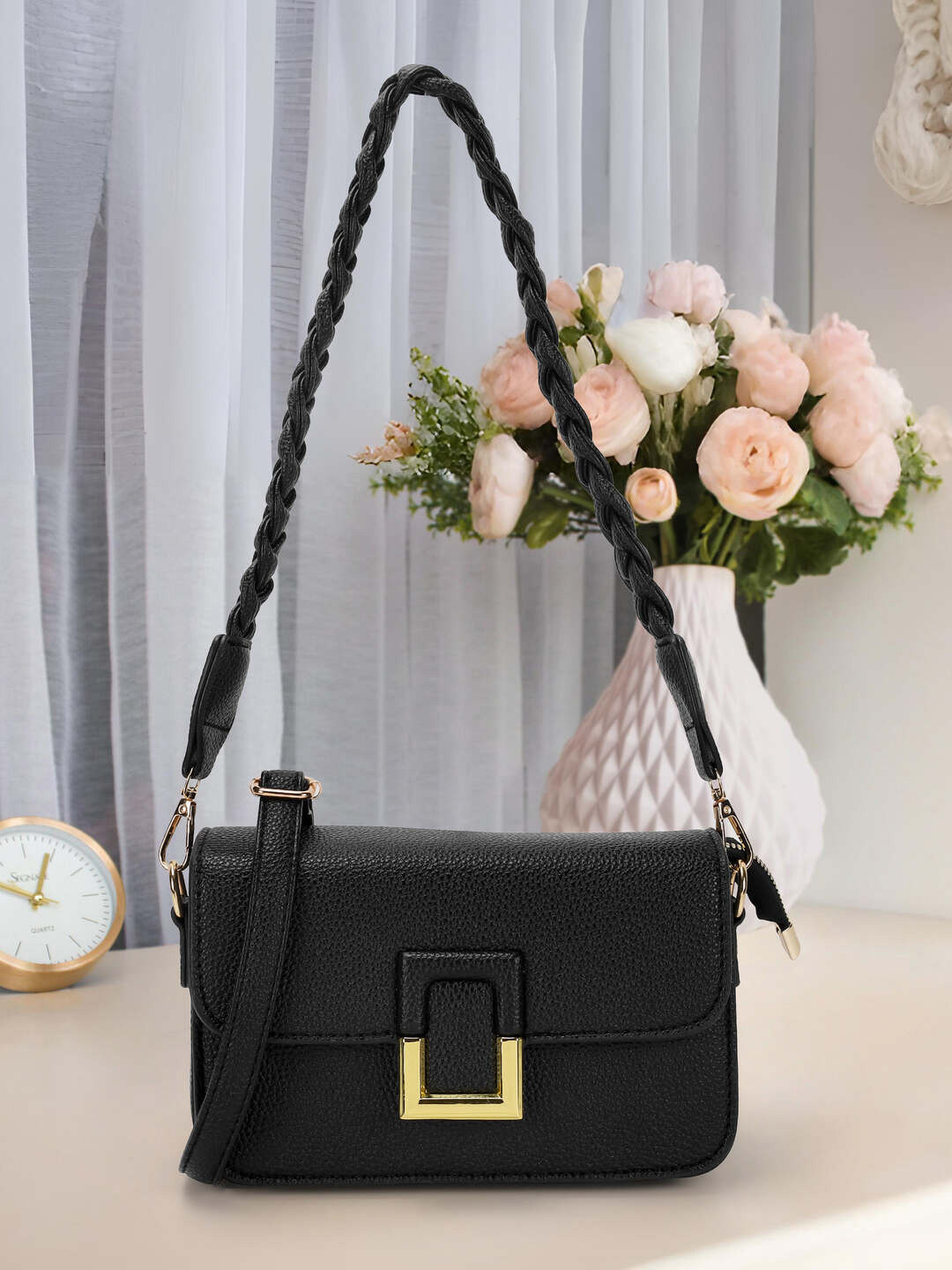Mochi Women Textured Structured Sling Bag