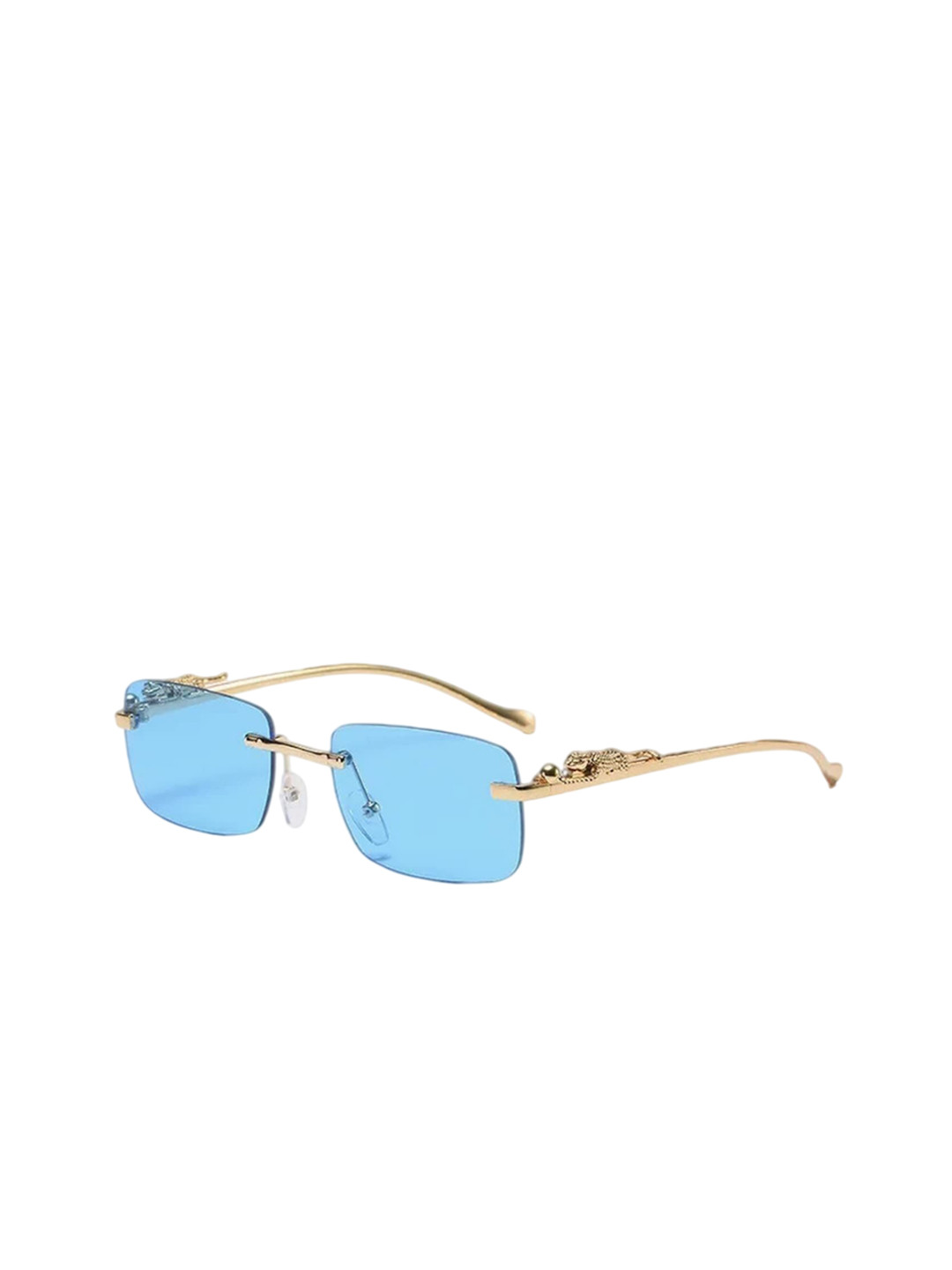 Mast & Harbour Unisex Rectangle Sunglasses with UV Protected Lens Cartier Blue
