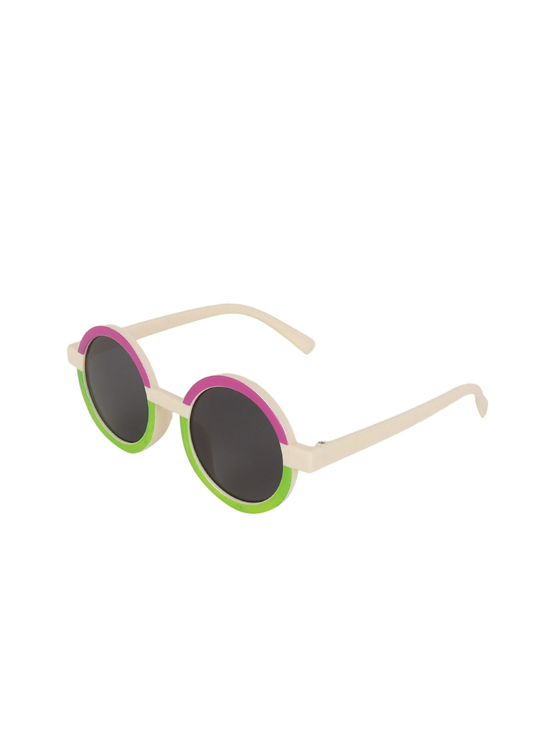 KIDOfash Unisex Kids Round Sunglasses with UV Protected Lens SUN-1667-PINKGREEN