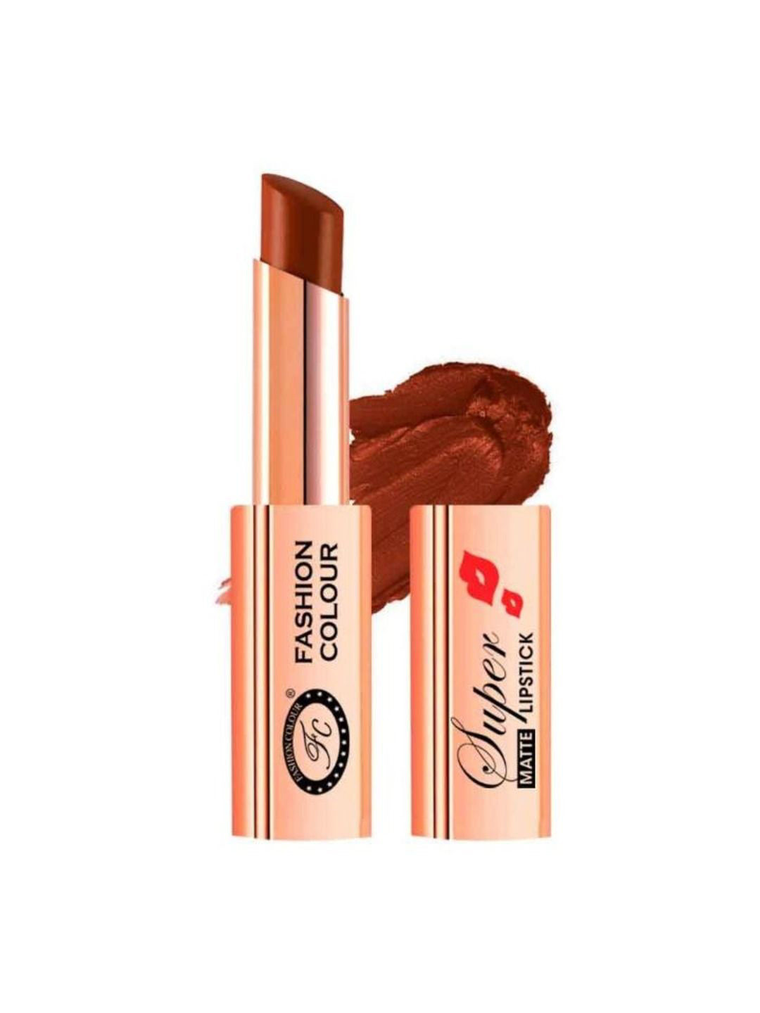 Fashion Colour Super Matte Waterproof Lipstick With Shea Butter - 4 g - Plum Kiss 07
