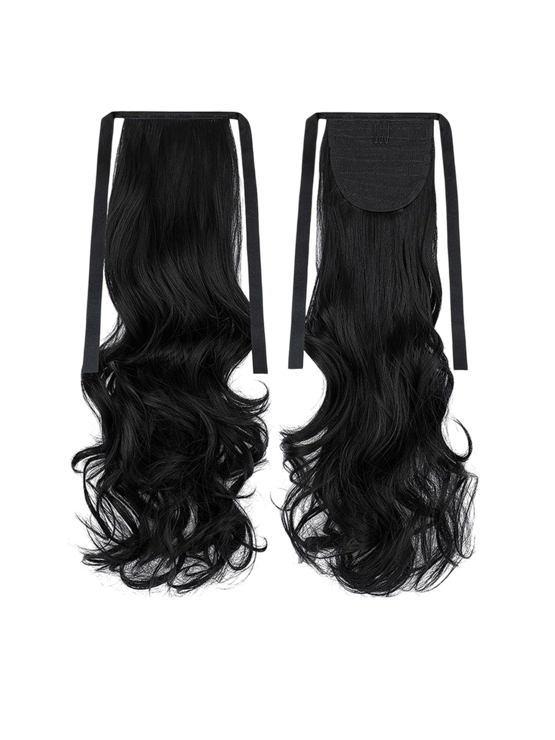 VIEWS Tape-In Curly Scalp Topper Hair Extension - Black - 24 Inch