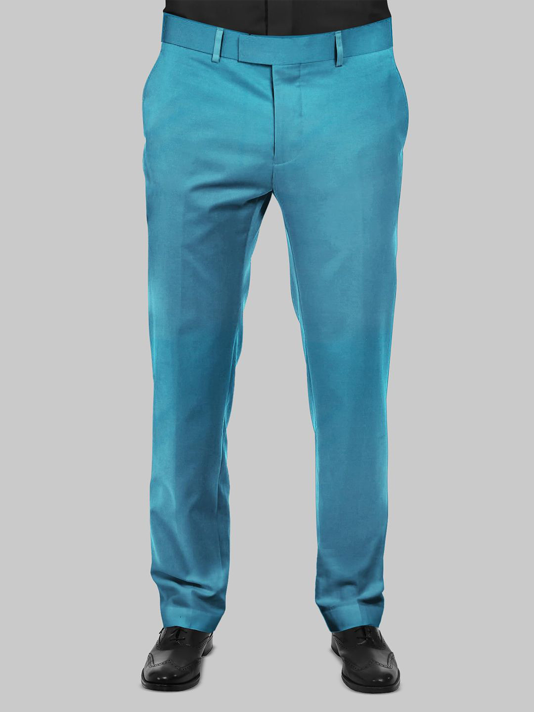 Bigreams Unstitched Solid Cotton Blend Wrinkle Free Trouser Fabric