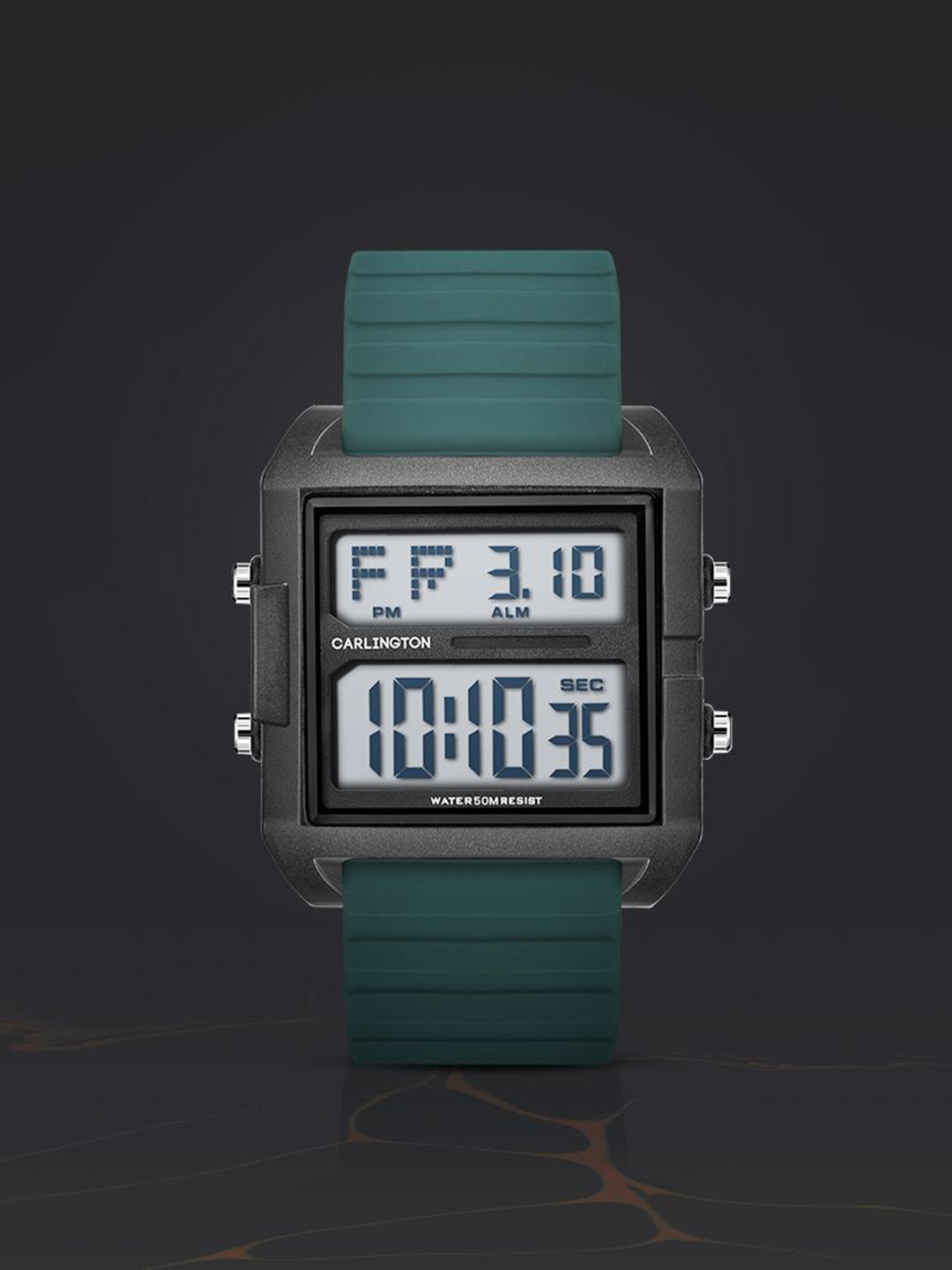 CARLINGTON Men Dial & Straps Digital Multi Function Watch Endurance 9136 Teal
