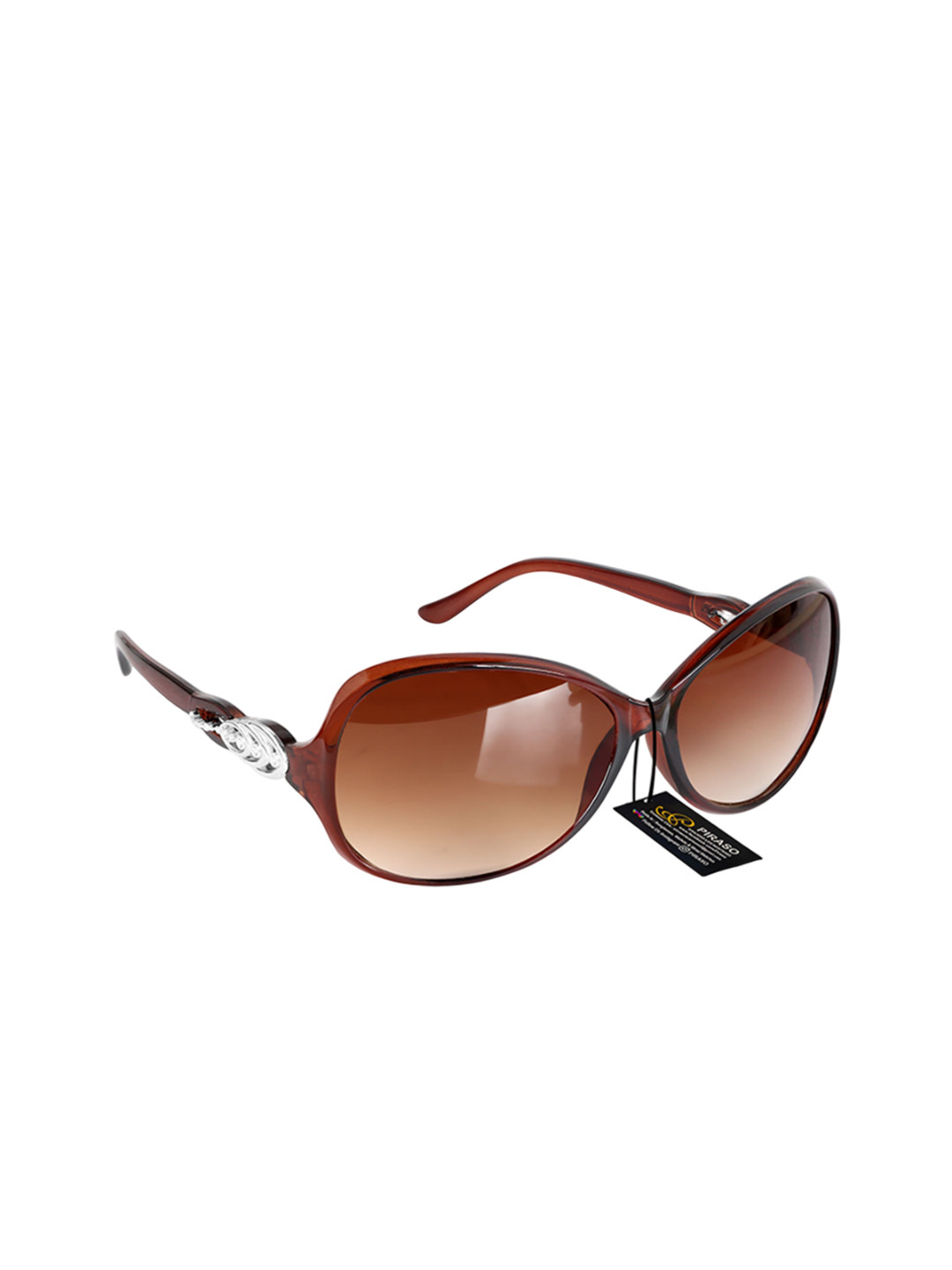 PIRASO Women Oval Sunglasses with UV Protected Lens 2013 BROWN