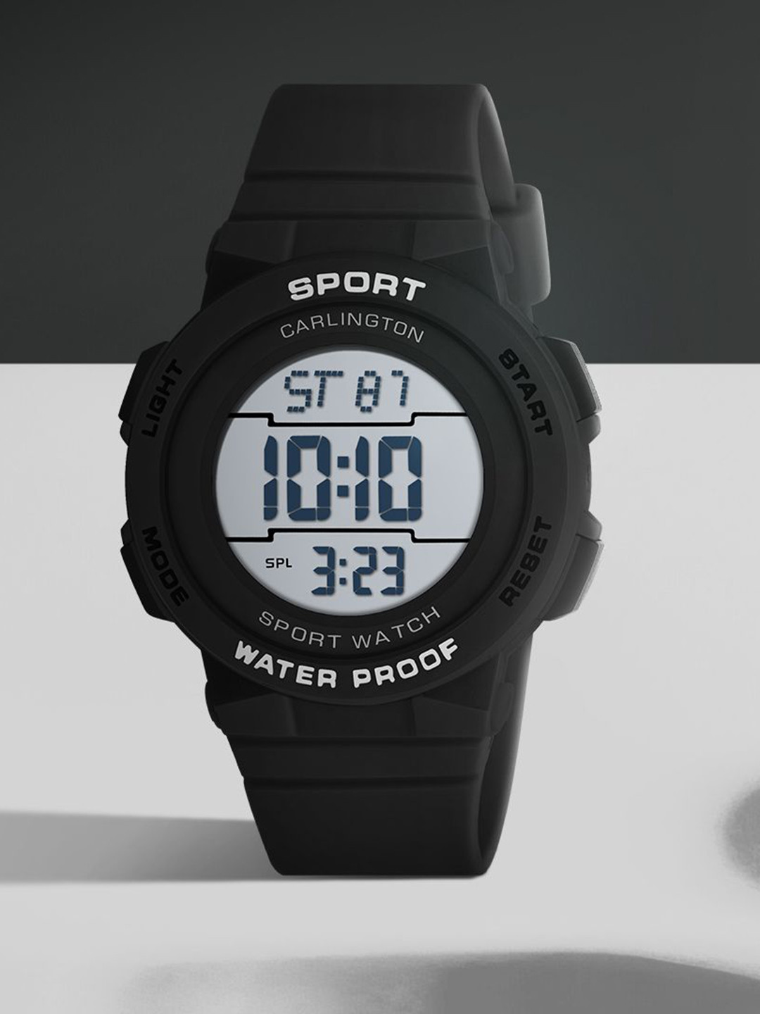 CARLINGTON Unisex Kids Dial & Straps Digital Multi Function Watch Junior 9123 Black