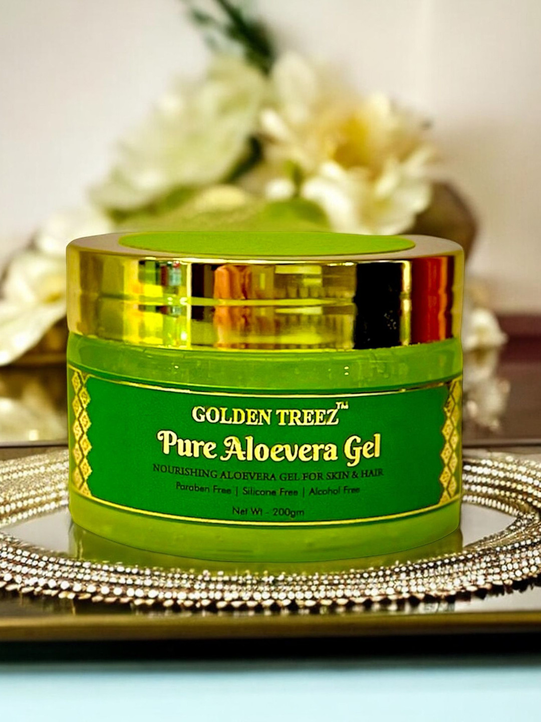 Golden Treez Aloe Vera Gel For Face & Hair For Nourishment - 200 g