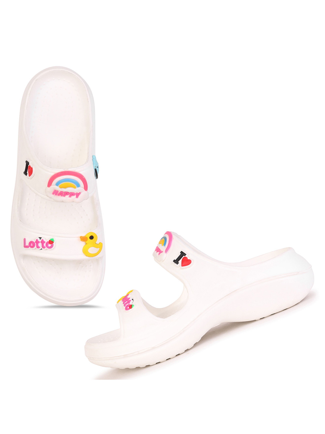 PENNEN Women Self Design Slider Flip Flops