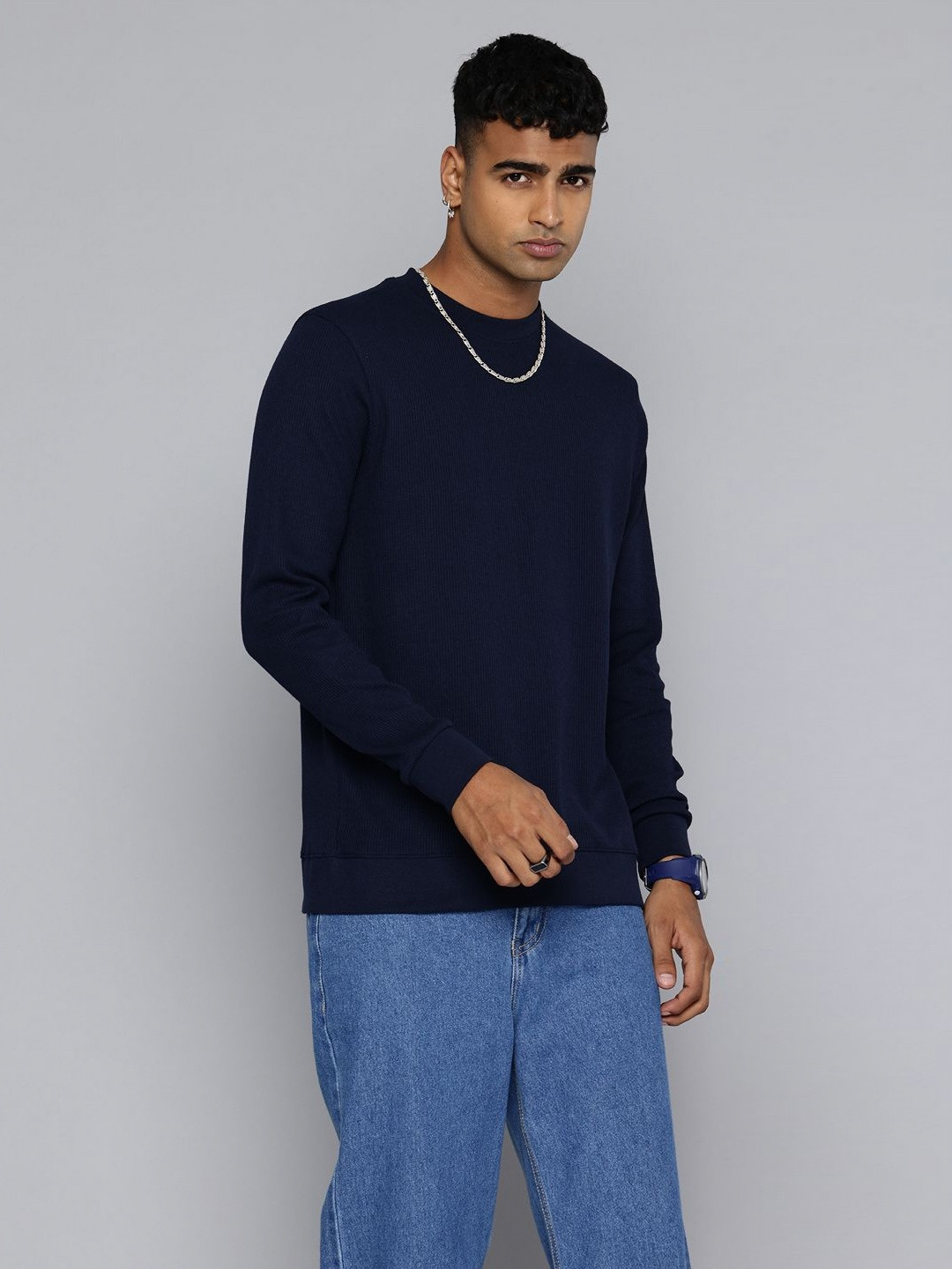 Moda Rapido Men Raw Edge T-shirt