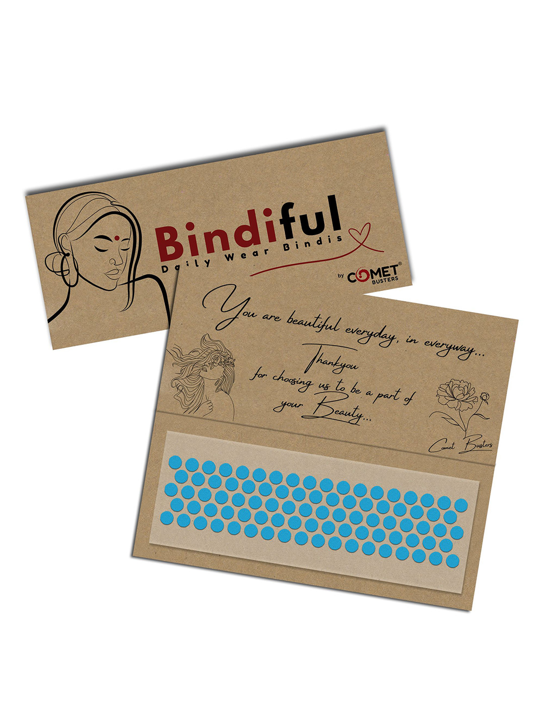 Comet Busters Bindiful Traditional Round Velvet Bindi