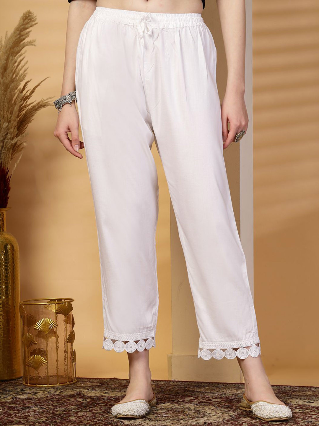 all about you Women Smart Flared Easy Wash Trousers