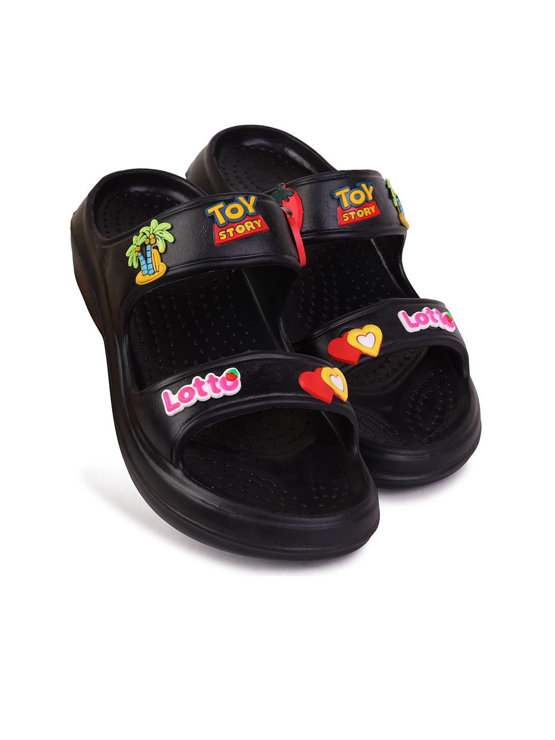 PENNEN Women Applique Slider Flip Flops