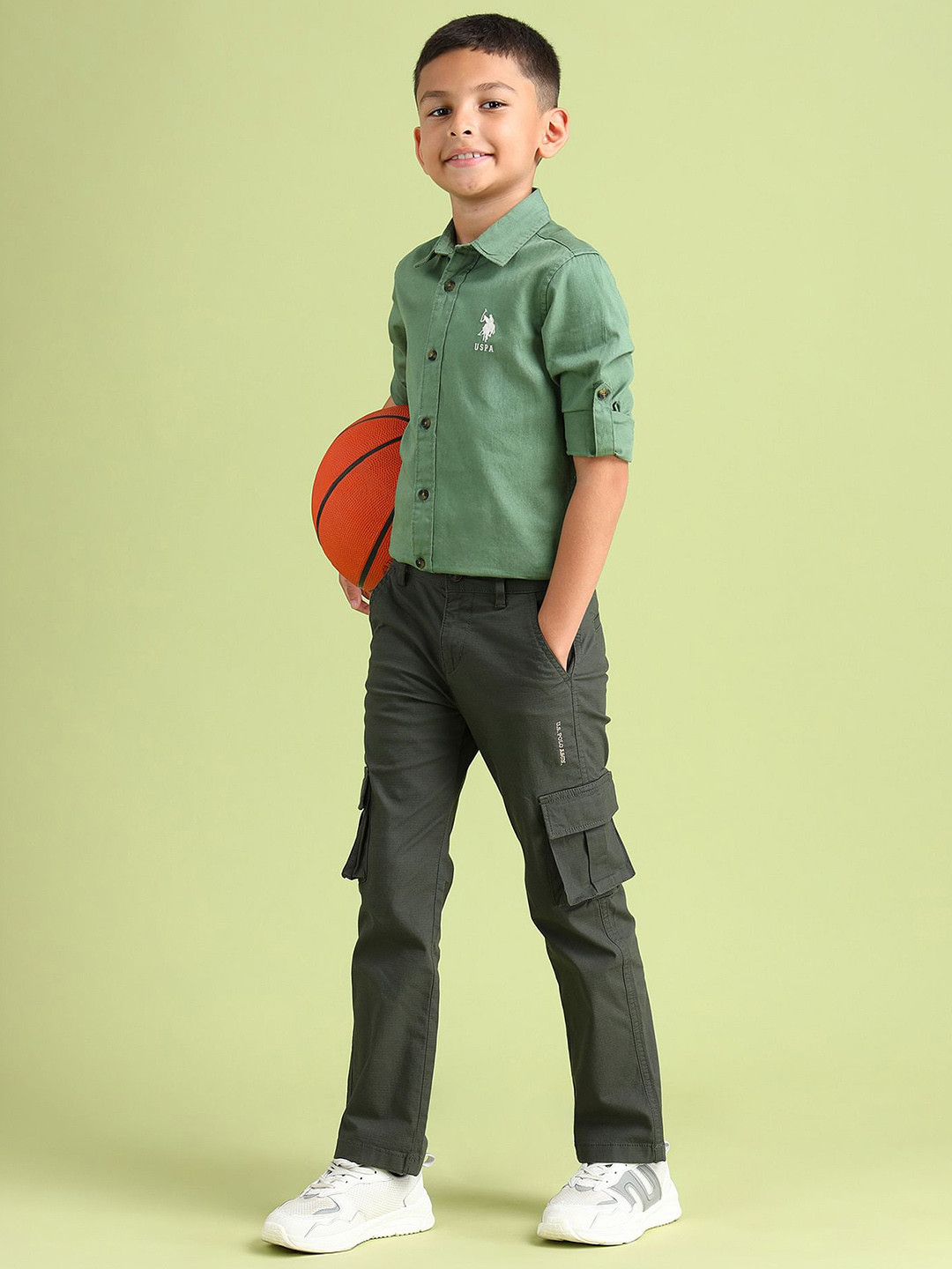 U.S. Polo Assn. Kids Boys Cargo Style Trousers