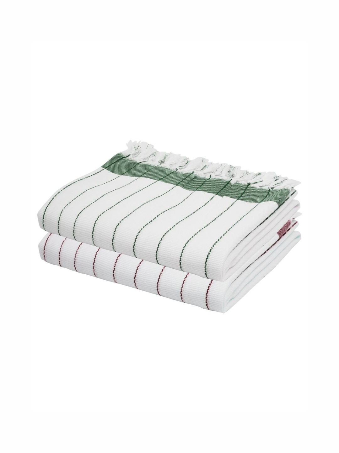 The Bath Community White & Mauve 225GSM Set of 2 Anti-Bacterial Cotton Bath Towel