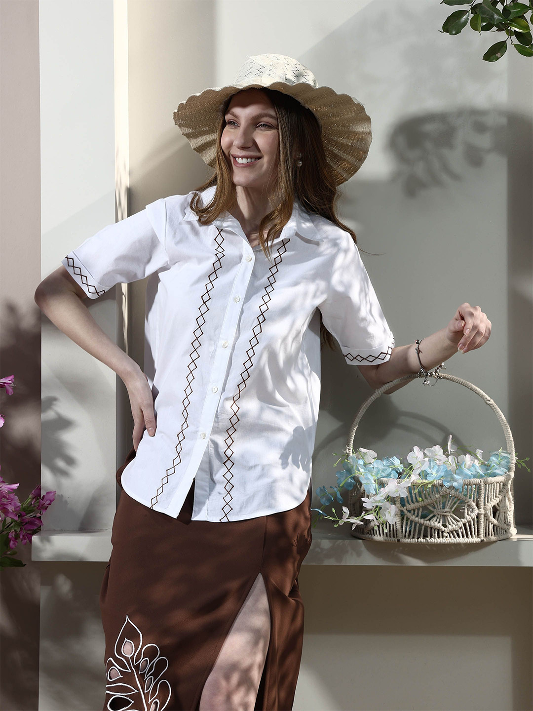 Boho By Athena Women Casual Shirt