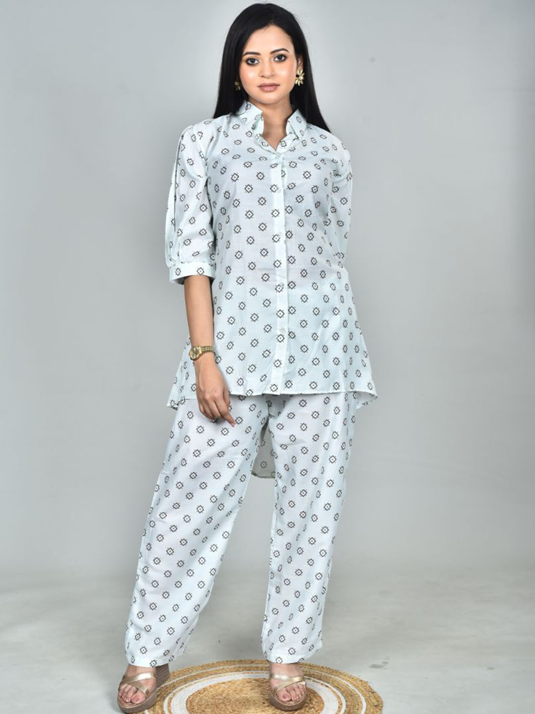 Morchari Digital Printed Top With Trousers Co-Ords