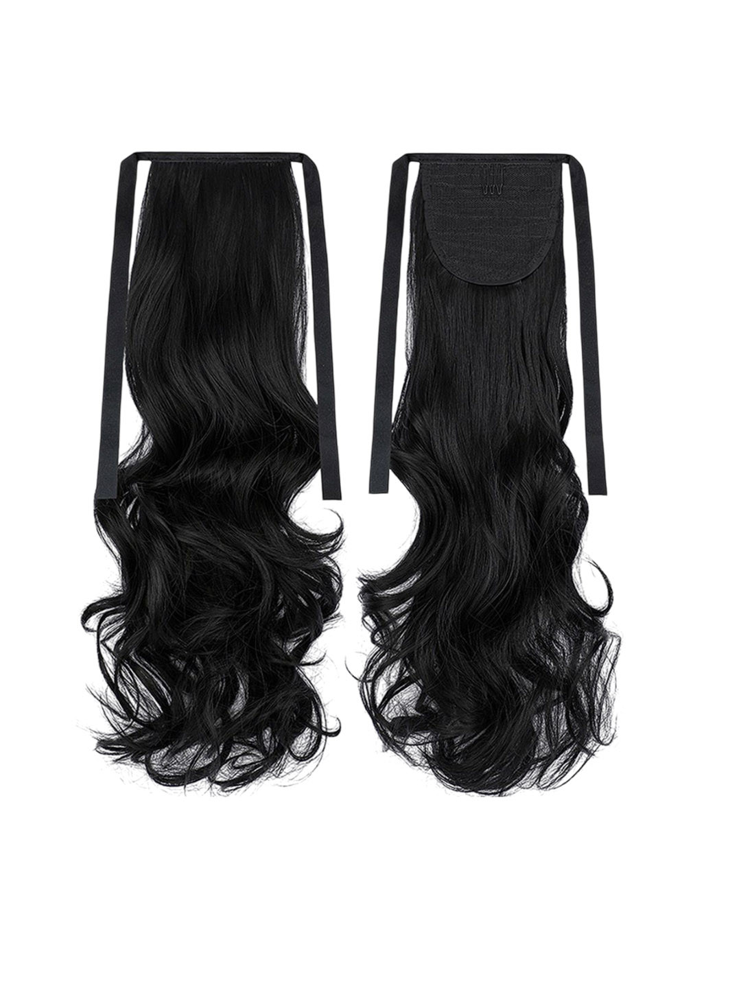 VIEWS Tape-In Curly Ponytail Long Lasting Hair Extension - Black - 24 Inch