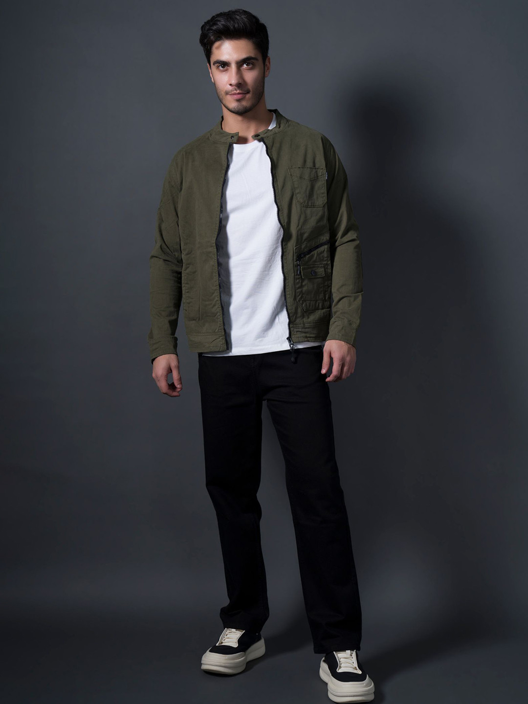 nostrum Men Cotton Longline Tailored Jacket