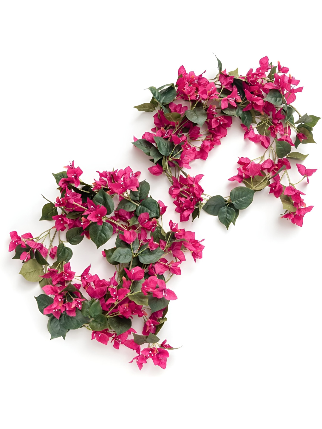Nutts Pink 2 Pieces Hanging Bougainvillea Vine Artificial Flower