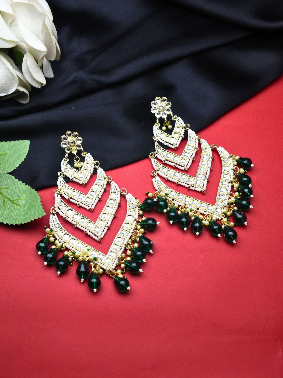 J & C Fashion Arena Classic Chandbalis Earrings