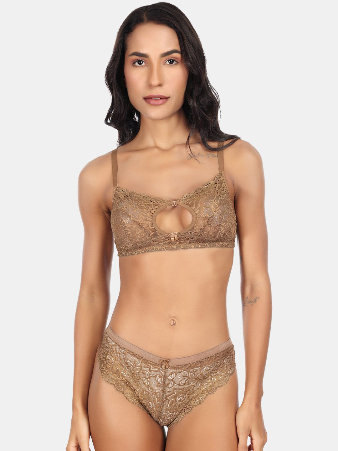 SKDREAMS Self Design Non-Padded Lingerie Set Beautiful-N-1SET