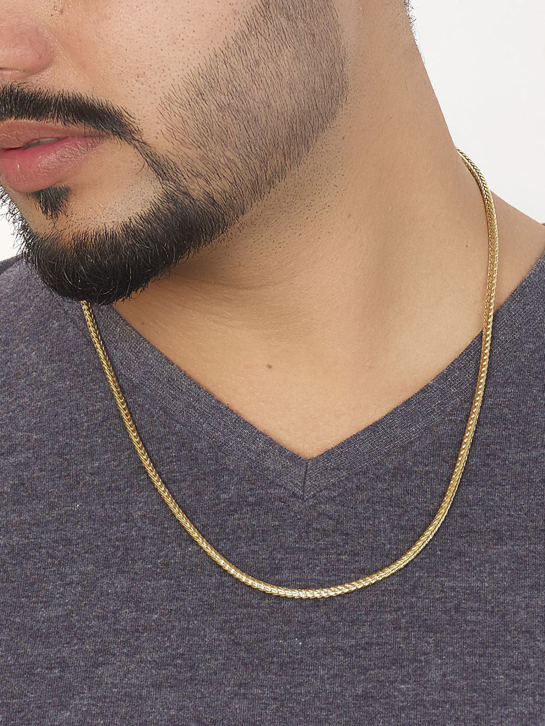 ELEGANTDREAM Gold-Plated Snake Designer Chain