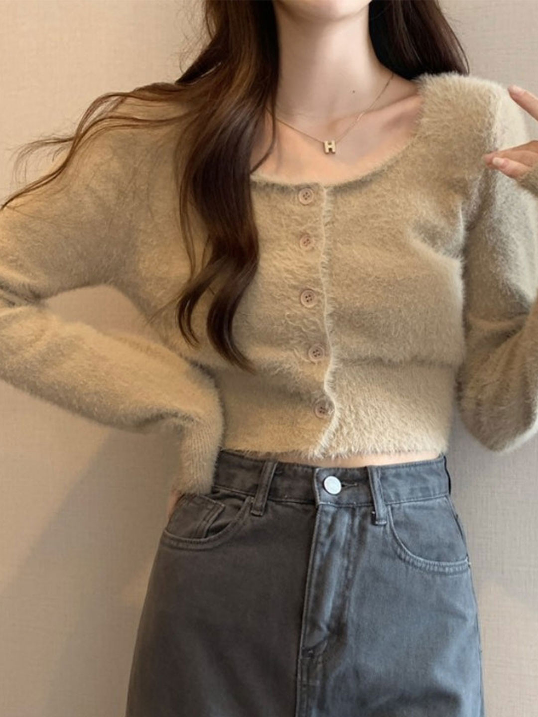 Outzidr Polyester Fitted Crop Tops