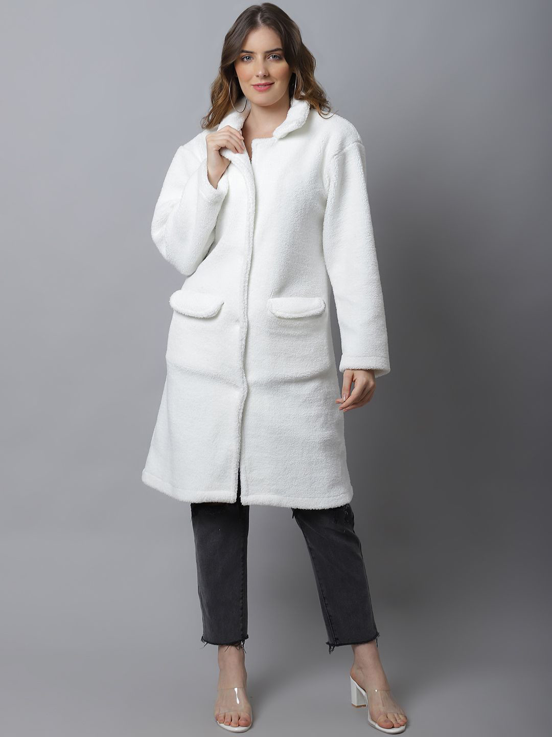 JAKANARY Women Lightweight Longline Tailored Jacket