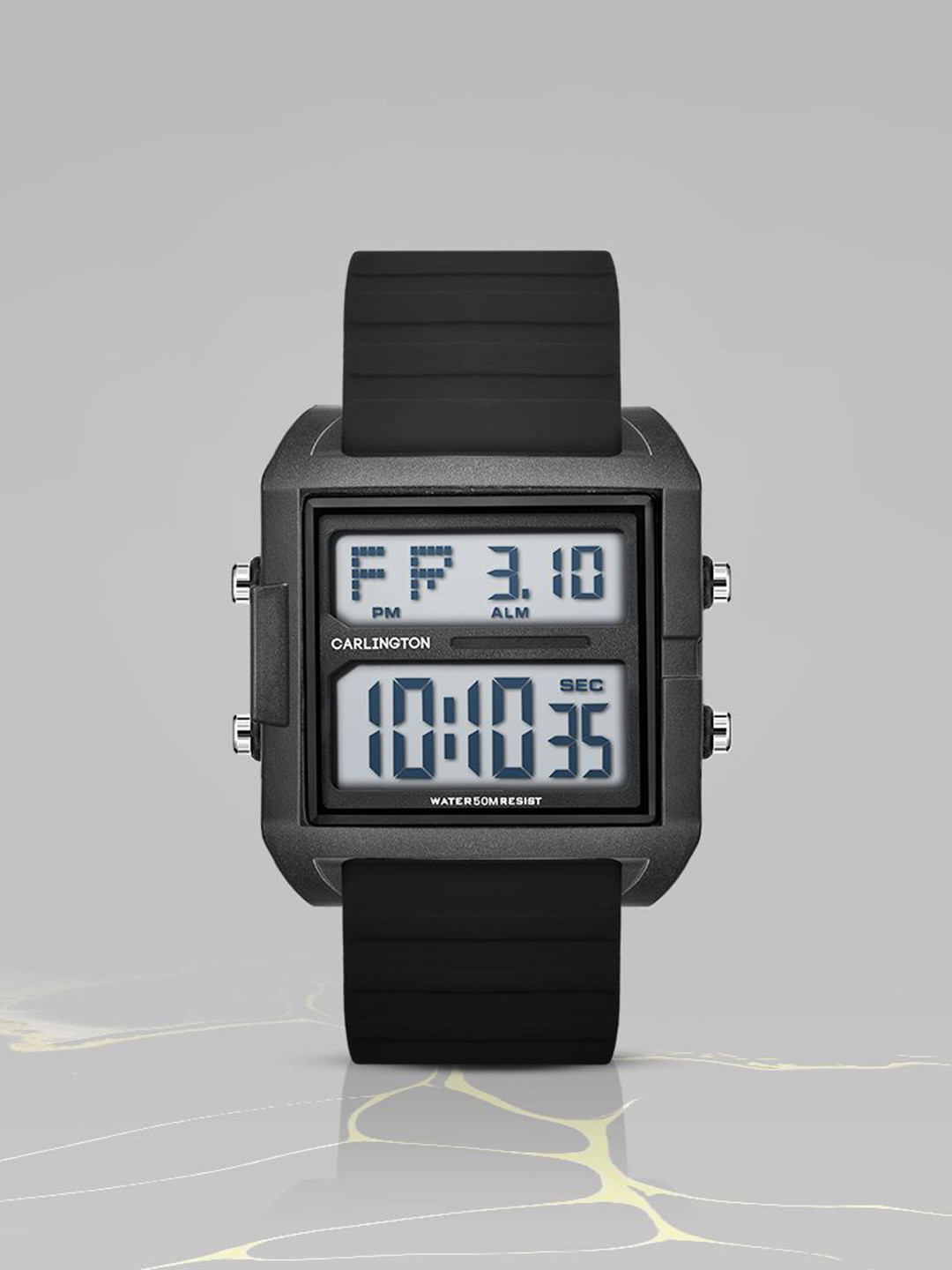 CARLINGTON Men Dial & Straps Digital Multi Function Watch Endurance 9136 Black