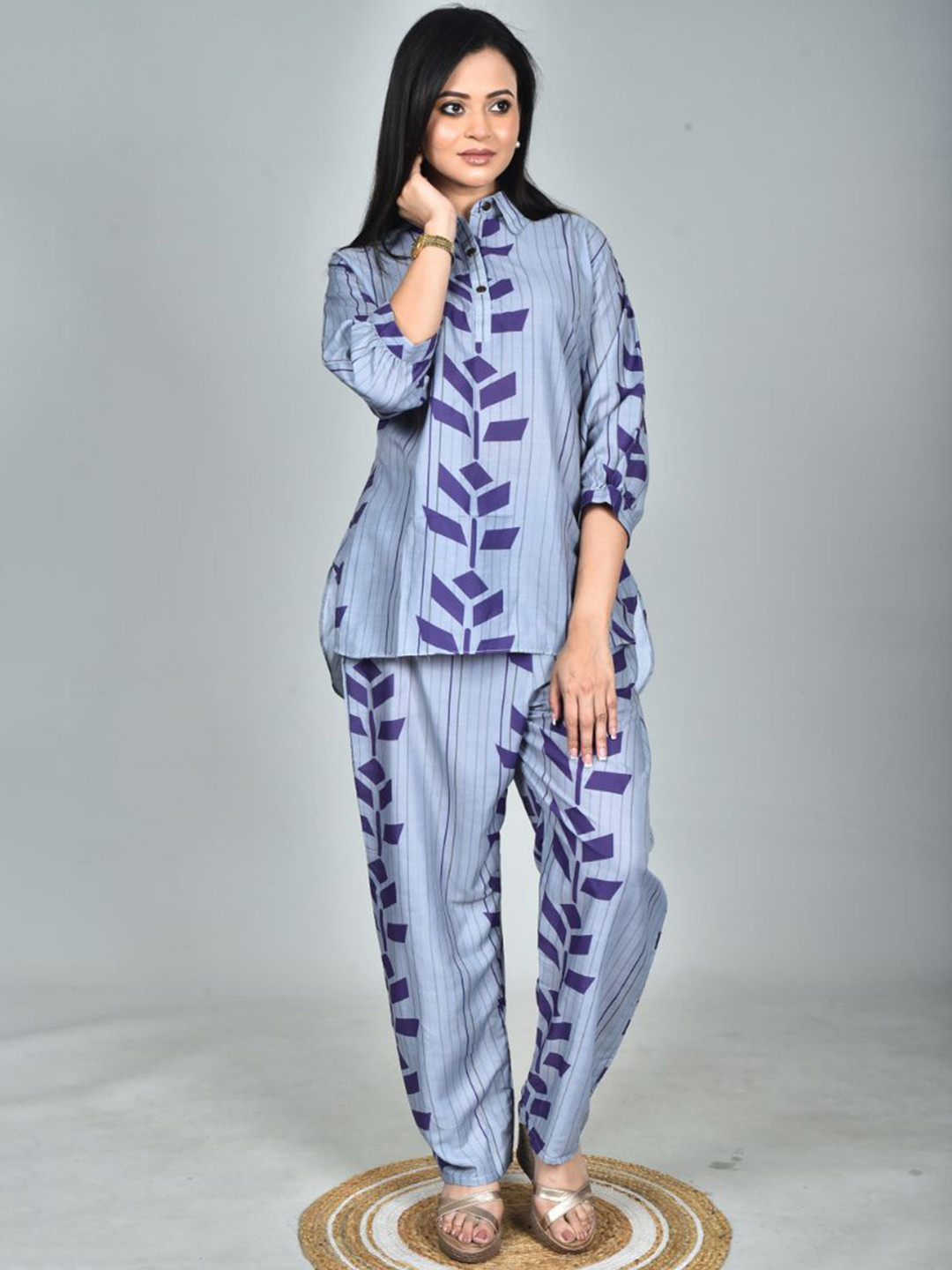 Morchari Digital Printed Top With Trousers Co-Ords