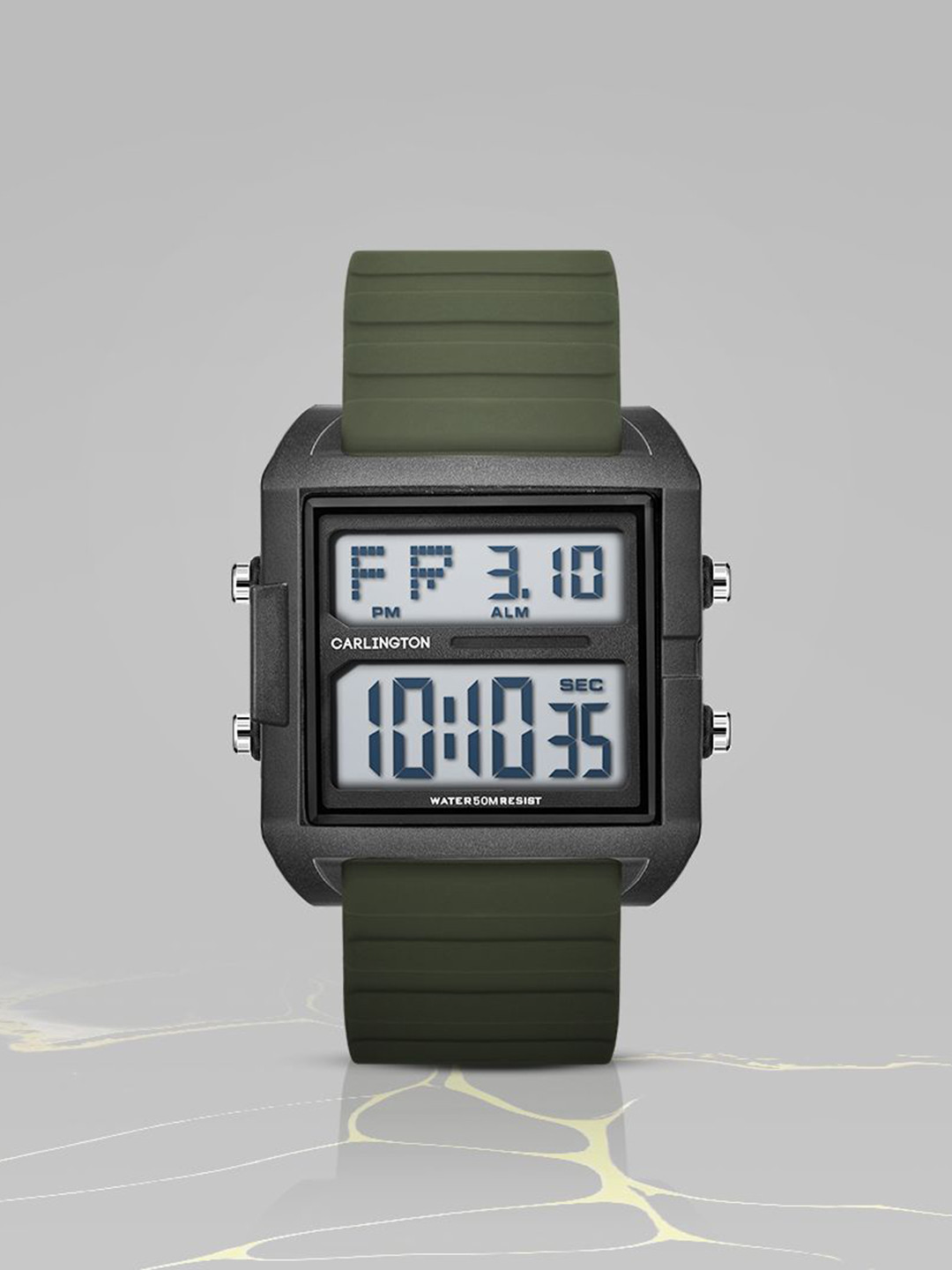 CARLINGTON Men Dial & Straps Digital Multi Function Watch Endurance 9136 Green