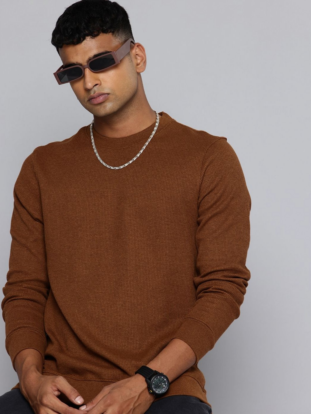 Moda Rapido Men Raw Edge T-shirt