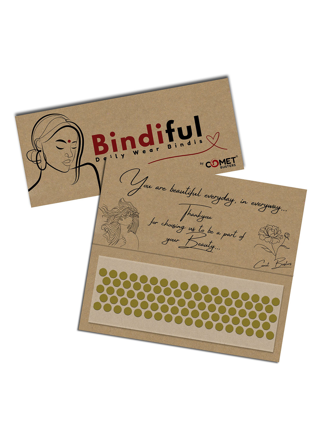 Comet Busters Bindiful Traditional Round Velvet Bindi