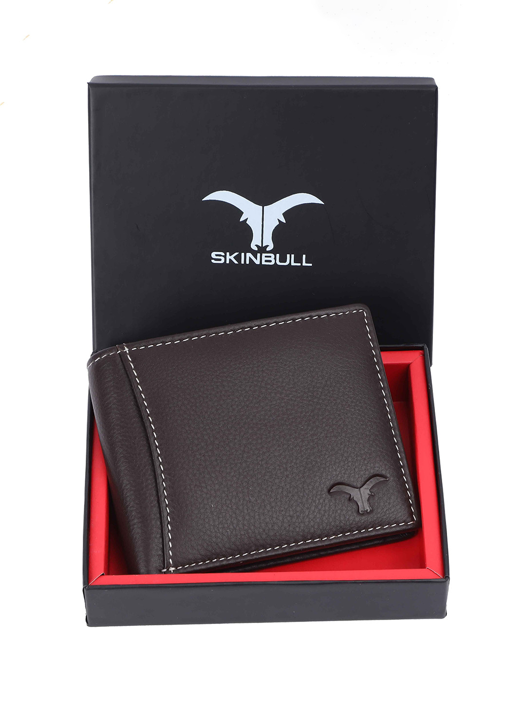 SKINBULL Men Leather Two Fold Wallet