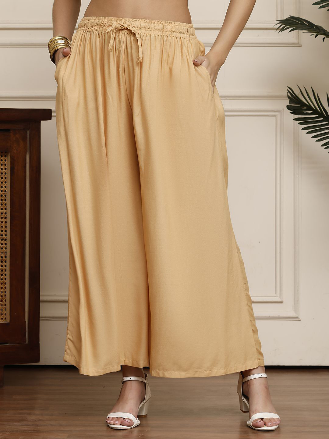 Valles365 by S.C. Women Flared Ethnic Palazzos