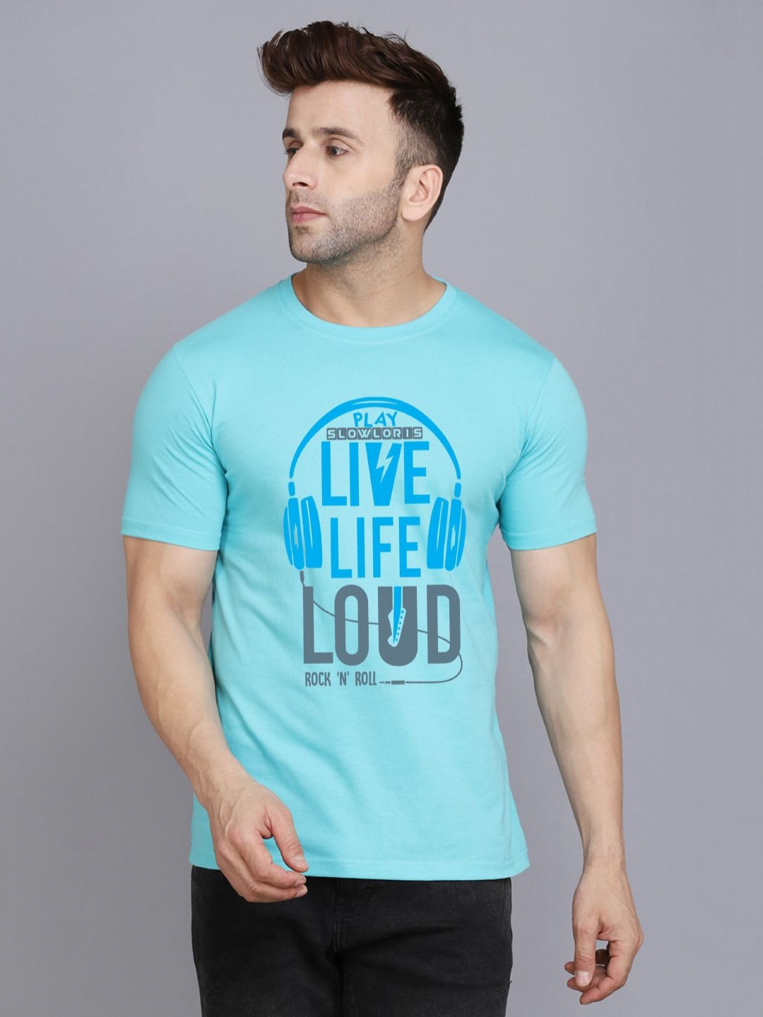 SLOWLORIS Men Printed T-shirt