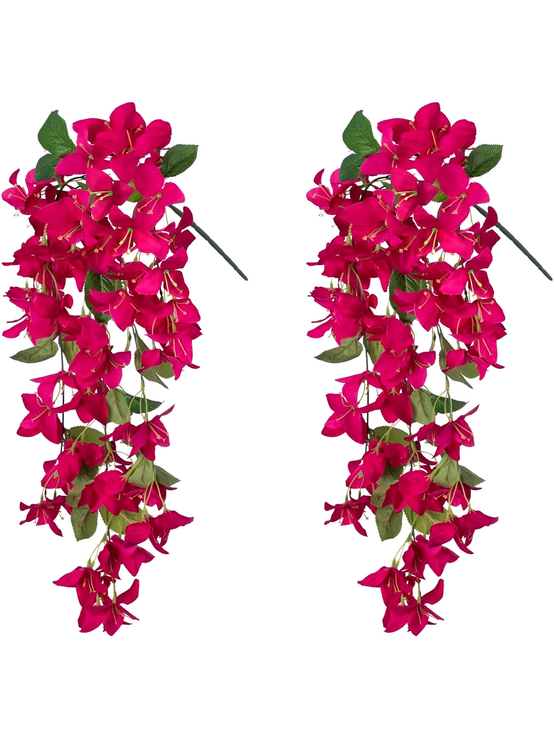 Nutts Pink 2 Pieces Hanging Bougainvillea Vine Artificial Flower