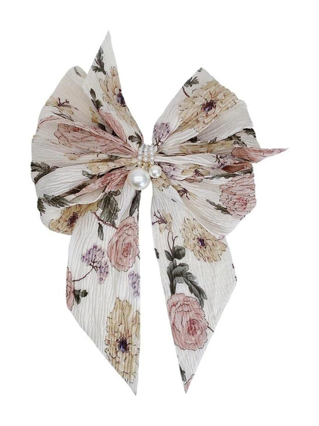 Blubby Fur Hair Bow Claw Clip