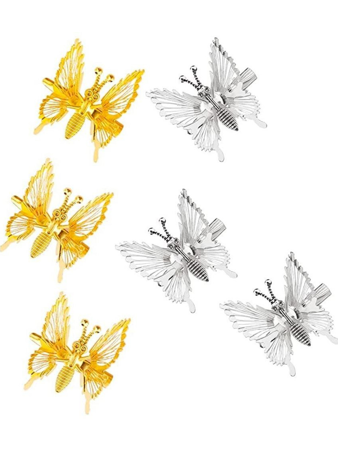 Blubby Set Of 6 Flying Butterfly Bobby Pins