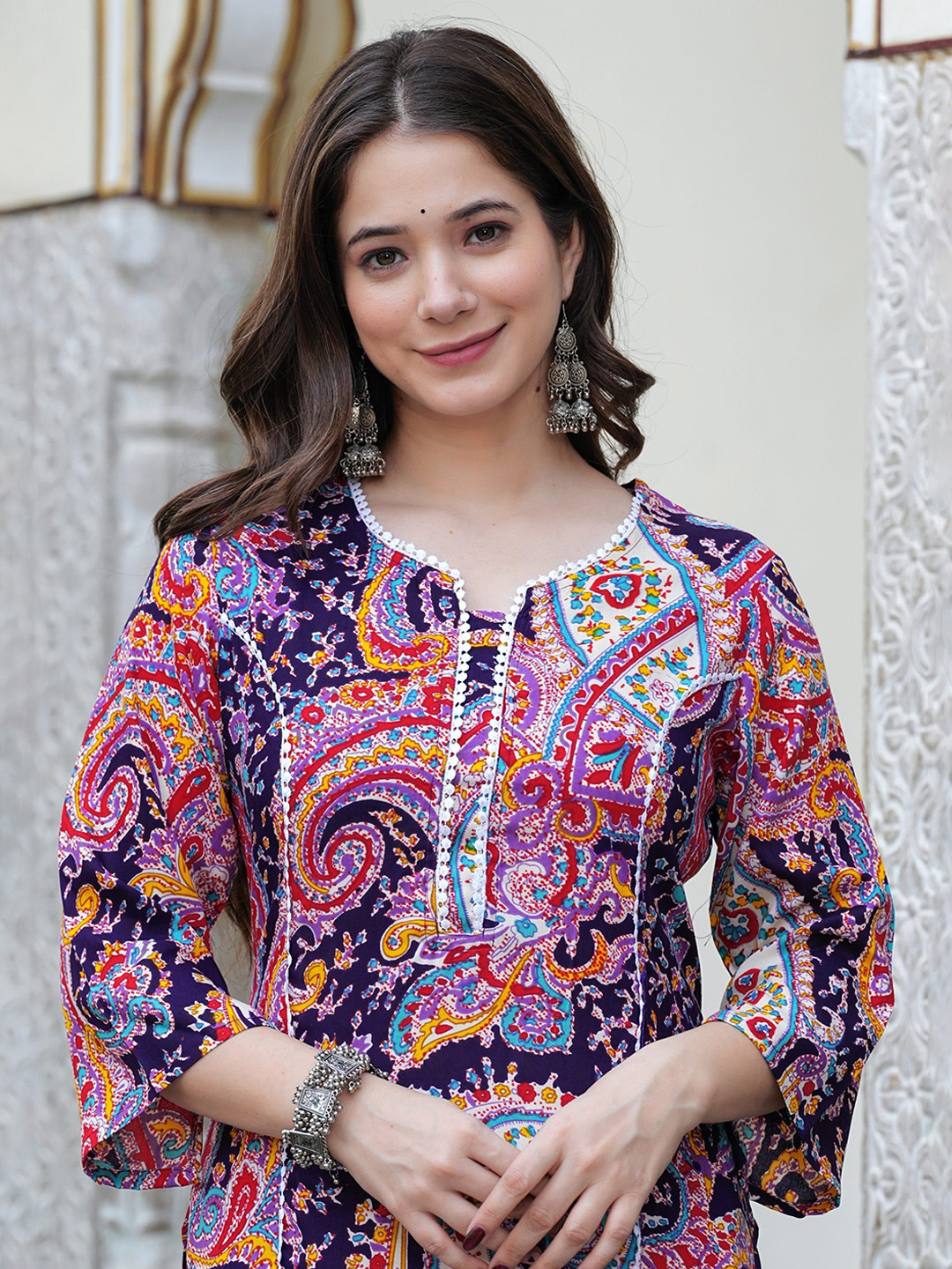 DIVASTRI Women Floral Printed Cotton Kurta