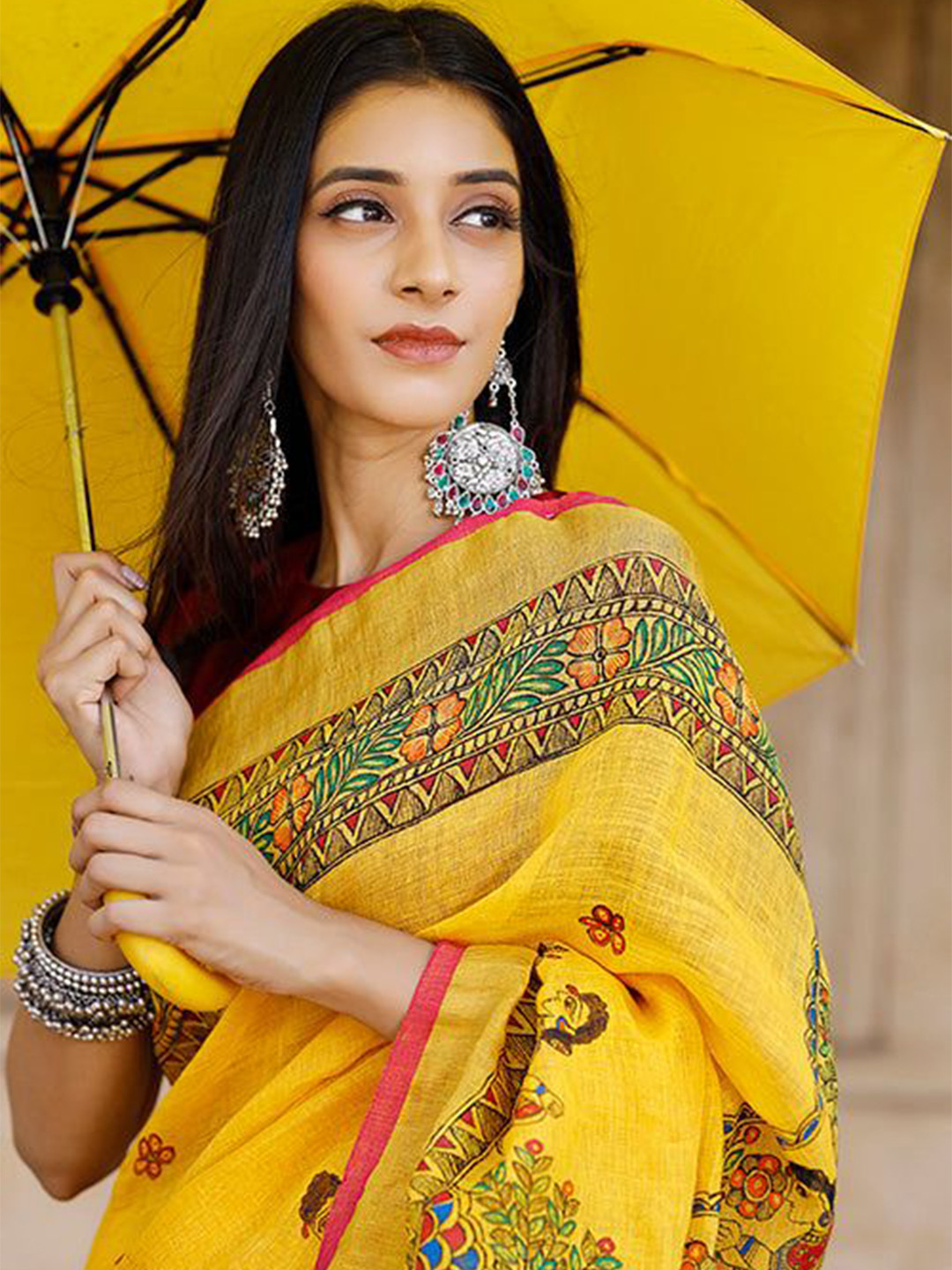 Suha Kalamkari Printed Pure Cotton Saree