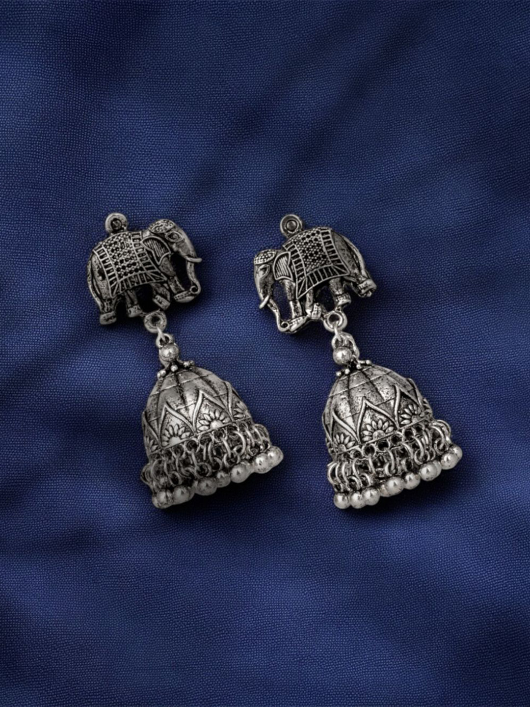 ZEEMAYA Teardrop Shaped Drop Earrings