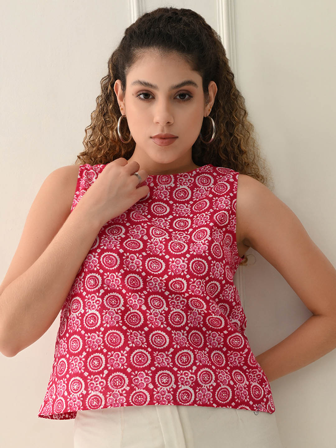 KALAMIR  Pink Garden  top