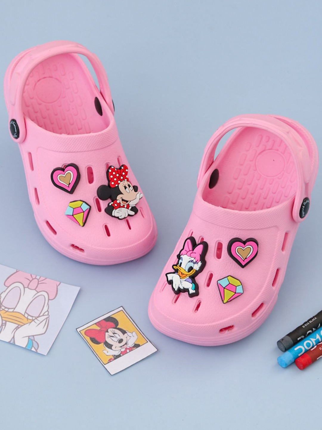 Disney By Yellow Bee Girls Minnie Mouse & Daisy Duck Clogs